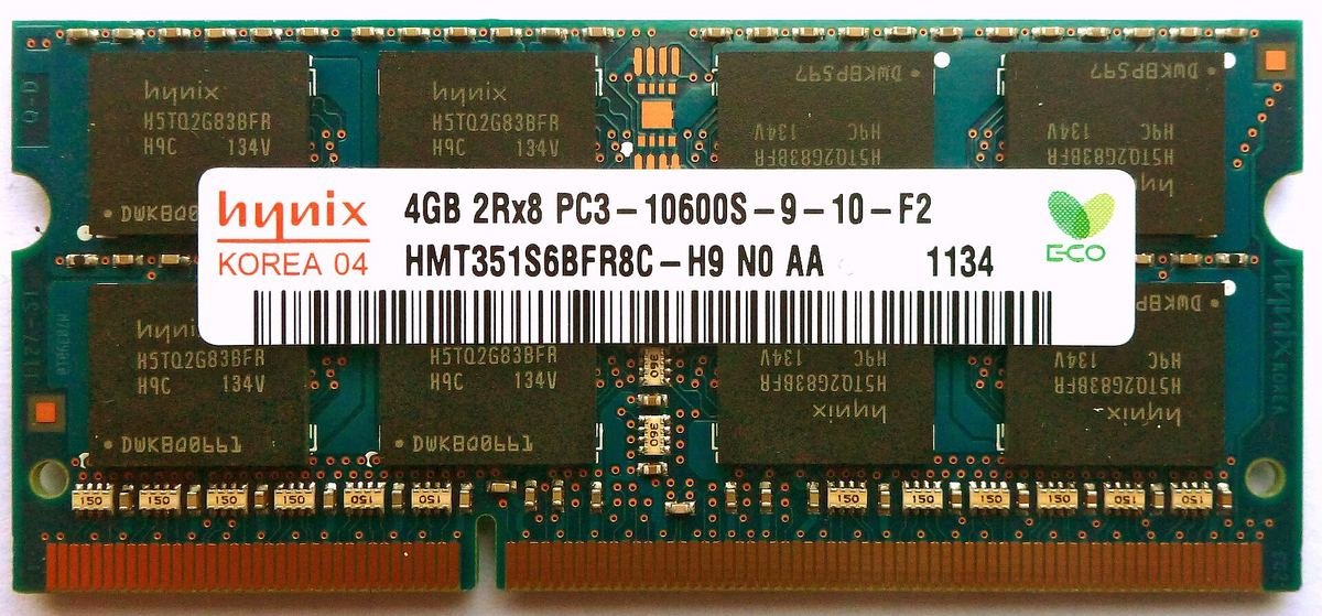 Foto de SO-DIMM DDR3 · 204 pines